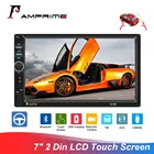 Автомагнитола AMPrime 7018B, мультимедийный плеер с 7-дюймовым сенсорным ЖК-дисплеем, с поддержкой USBSD, с дистанционным управлением, Bluetooth, с камерой заднего вида, типоразмер 2 Din