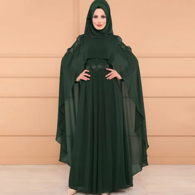 Арабское фольклорное кружевное платье Дубаи на заказ модная накидка с длинным