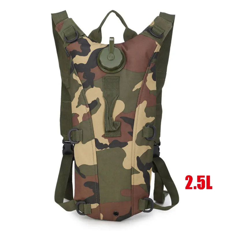 Jungle2.5L Тактическая Сумка для воды, военный рюкзак с гидратацией, камуфляжный рюкзак, рюкзак для альпинизма, Походов, Кемпинга, езды на велосипеде, рюкзак 2.5L 3L - Цвет: Jungle2.5L