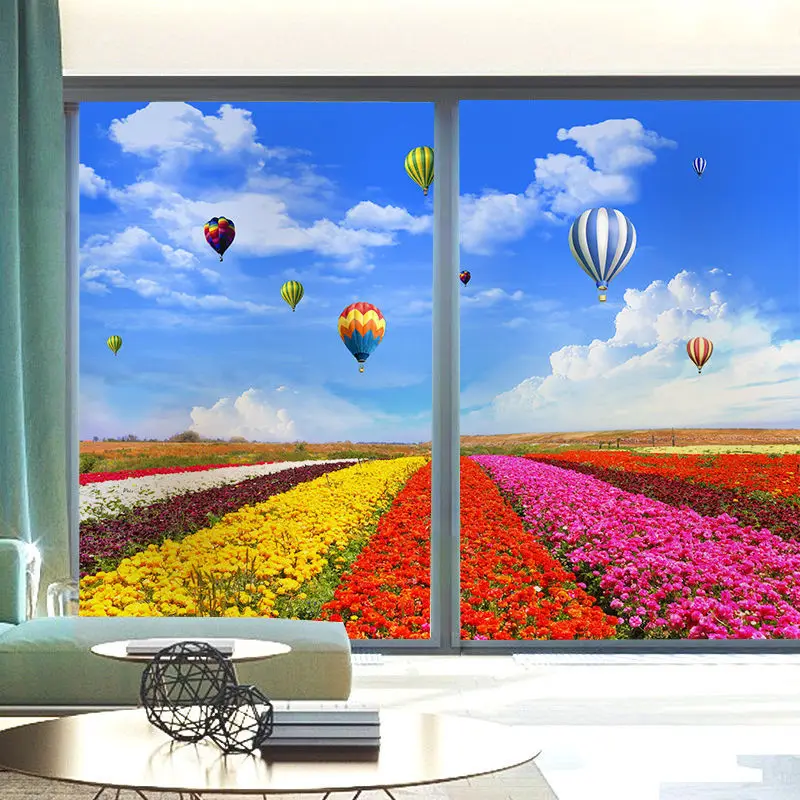 Декоративные стеклянные наклейки в европейском стиле с видом на море сделанные