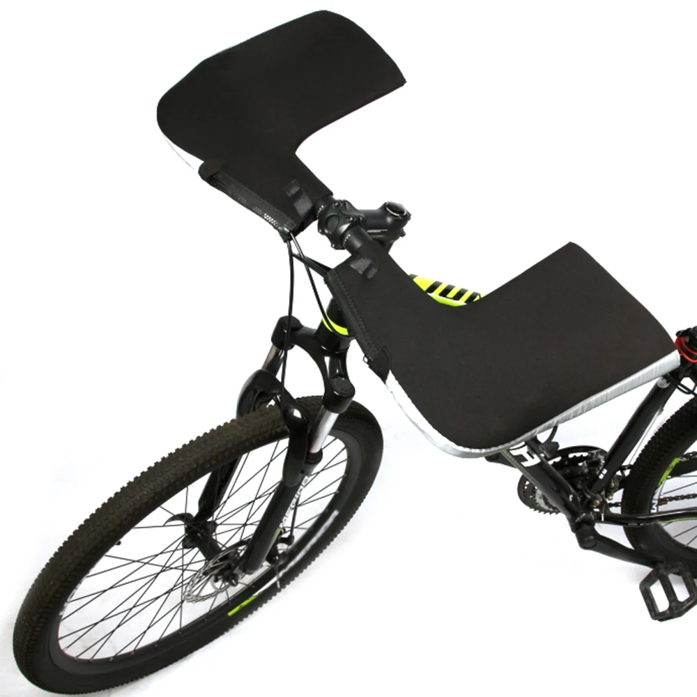 Универсальные перчатки на руль велосипеда велосипедист теплые грелка для рук 1