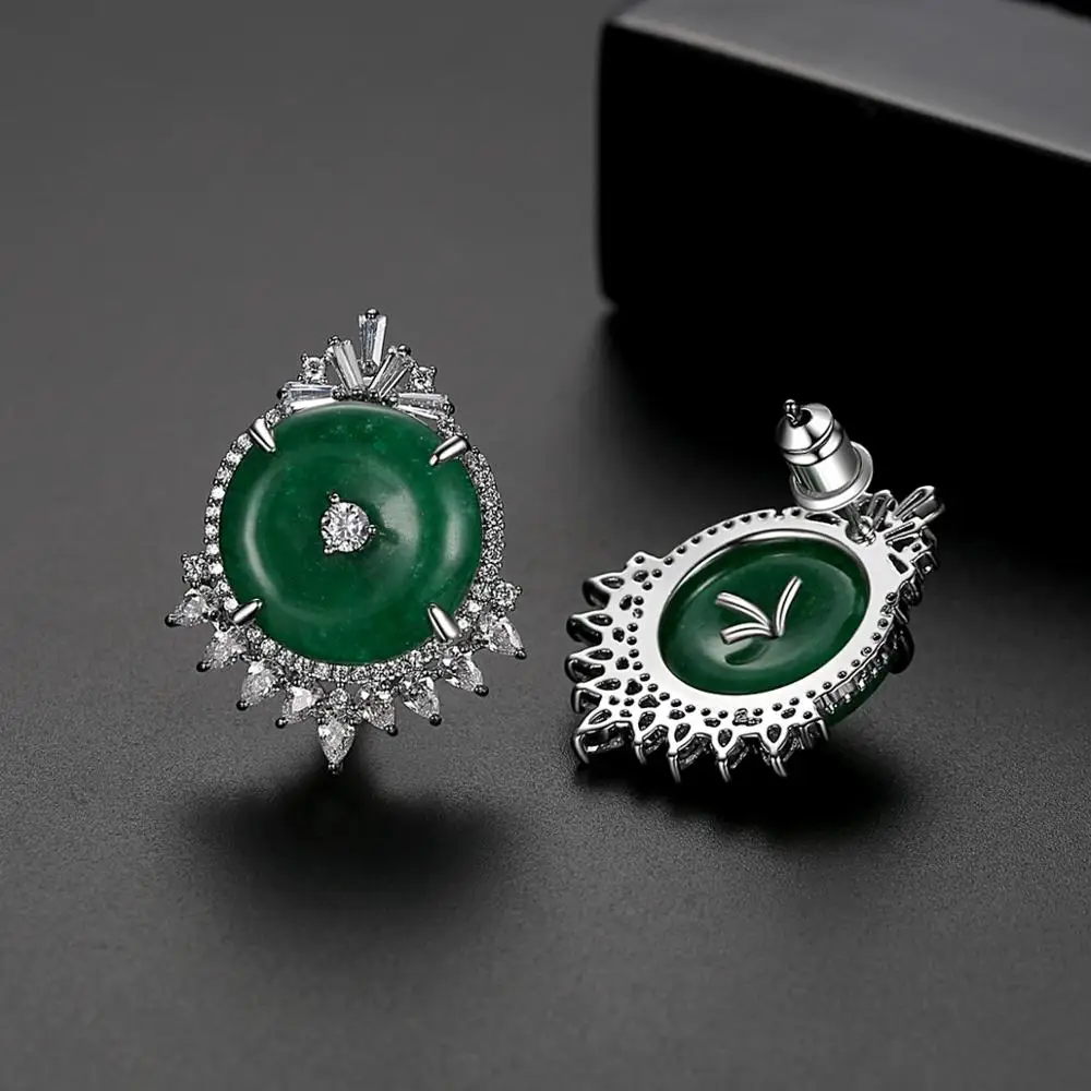 LUOTEEMI новый дизайн привлекательный серьги-гвоздики для женщин Высокое качество AAA