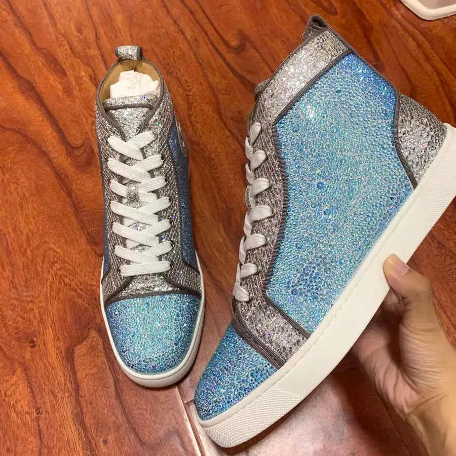 

Высокие мужские и женские туфли разы красные туфли на подошве осень и зима парные туфли для отдыха кожаные заклепки с заклепками