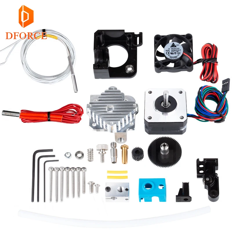 3D принтер DFORCE экструдер Titan Aero V6 Hotend полный комплект аэроэкструдер PT100 бесплатная