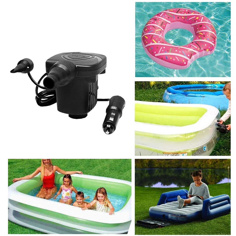 Портативный электрический воздушный насос 12 В постоянного тока надувной для