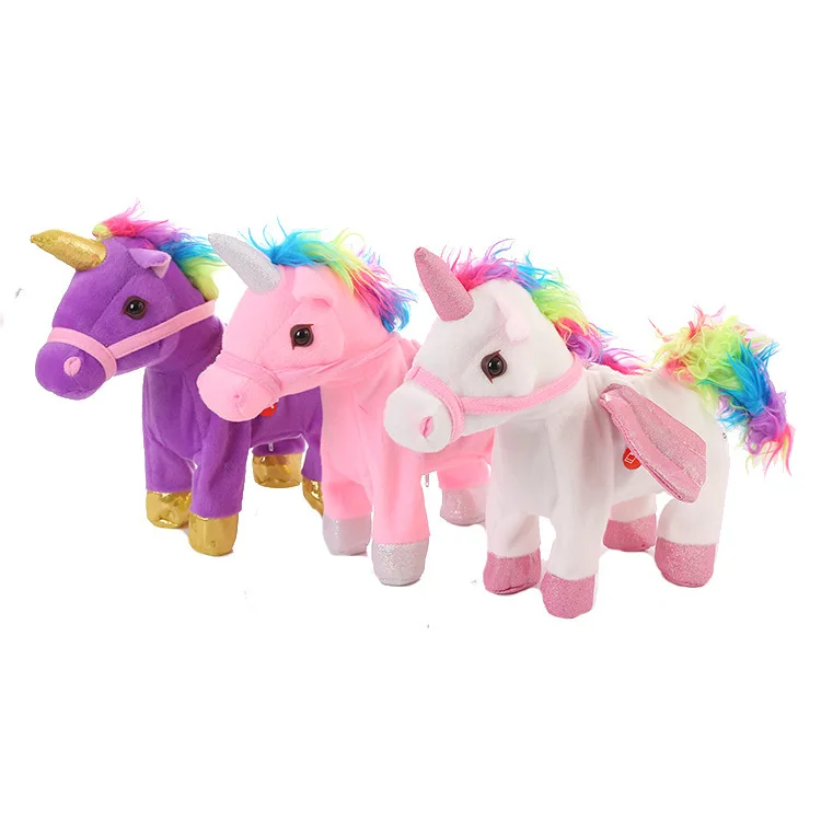 Пегас единорог лошадь пони электрическая прогулка пение и танцы светодиодная