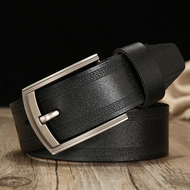 NZ511 black belt DWTS мужской пояс коровы натуральная кожа роскошный чехол-книжка с ремешком мужской кожаный ремень мужской Высококачественная брендовая одежда для мужчин, Классическая, винтажная пряжкой - Цвет: NZ511 black belt