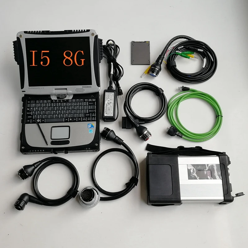 Супер MB Star C5 SD б/у ноутбук CF 19 8G I5 Toughbook SSD/HDD V06.2021 экспертный режим для авто