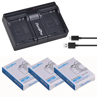 3,8 V 1850mAh EN-EL23 литий-ионная аккумуляторная батарея+ USB двойной комплект зарядного устройства для Nikon COOLPIX P900 P610 P600 B700 цифровой камеры - Цвет: 3 Battery Set