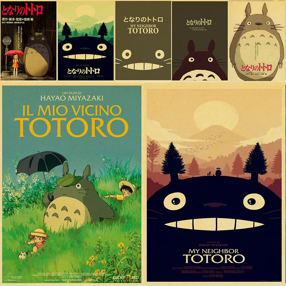 Miyazaki Hayao мультяшный фильм тонари № Тоторо ретро постер винтажный настенный Декор