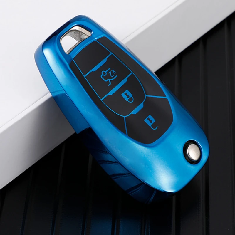 

FOR Chevrolet Bolt Cruze Camaro Malibu Spark Sonic Volt Trax Car TPU Flip Key Cover Bag Case Shell Protector Accessories