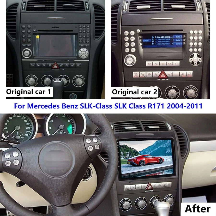 

Автомобильный DVD-проигрыватель на Android 11 для Benz R171 W171 Benz SLK R171 SLK200 SLK280 2004 2005-2011 Автомобильная навигационная платформа мультимедийная Автомагн...