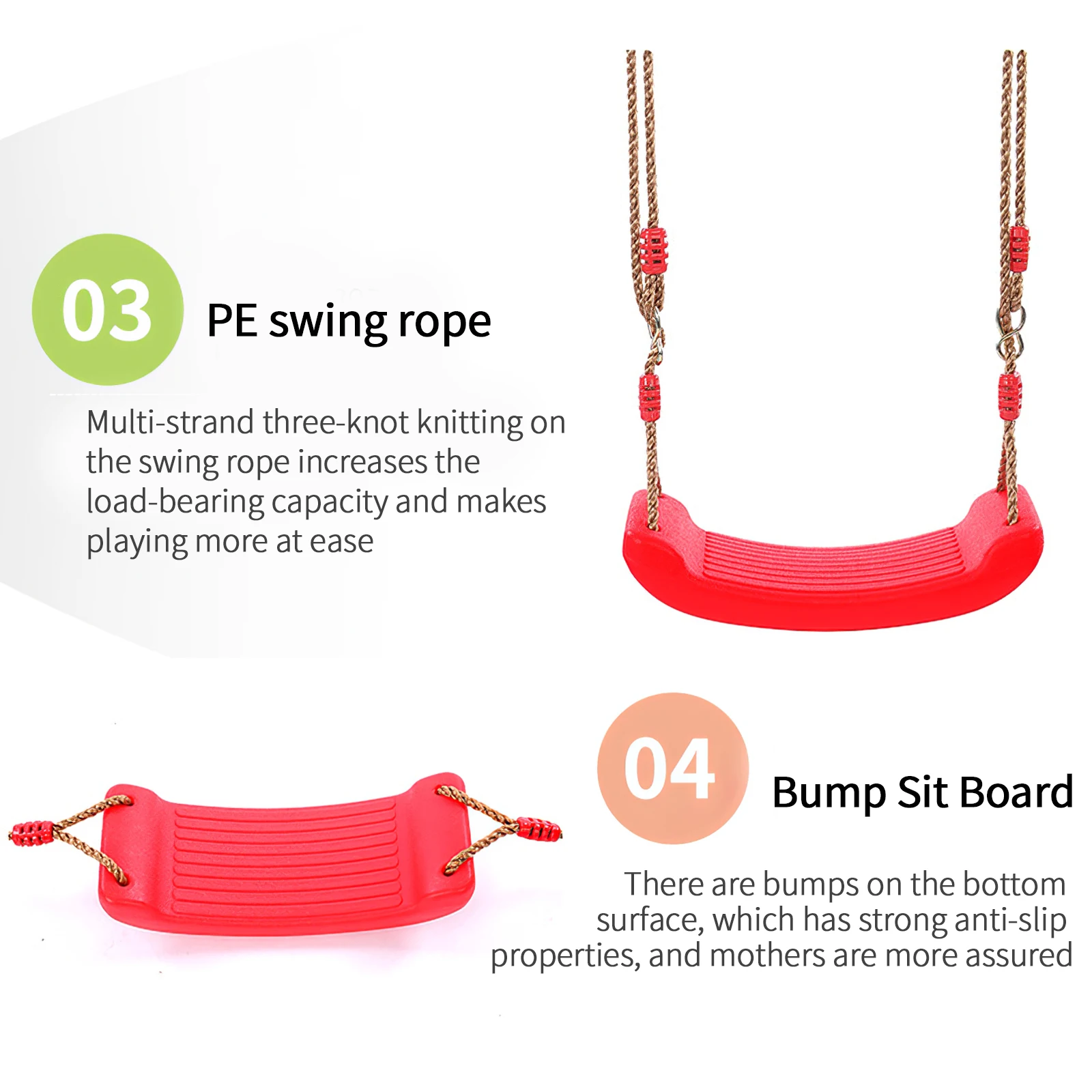 

Качели деревянные для взрослых и детей, с веревкой, легко устанавливаются