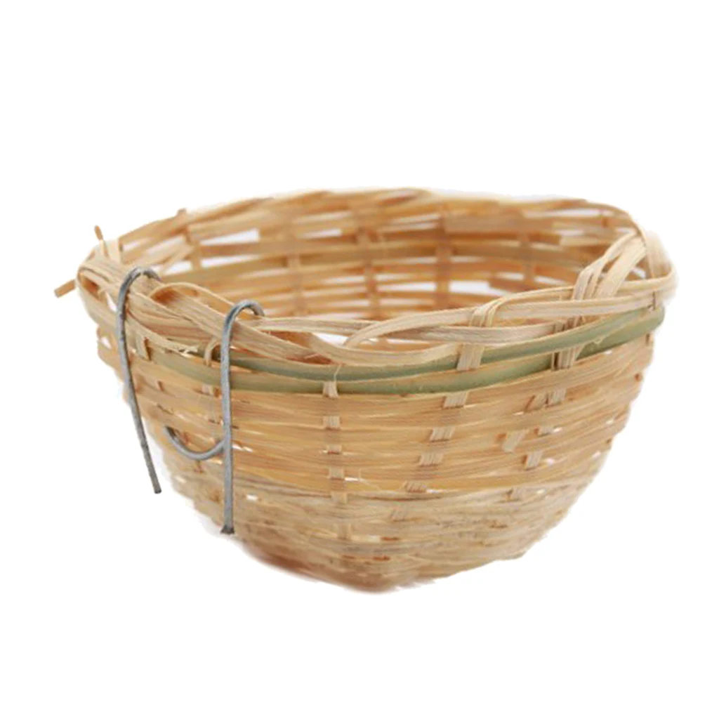 Птичье гнездо из натурального бамбука идеально подходит для кормления или