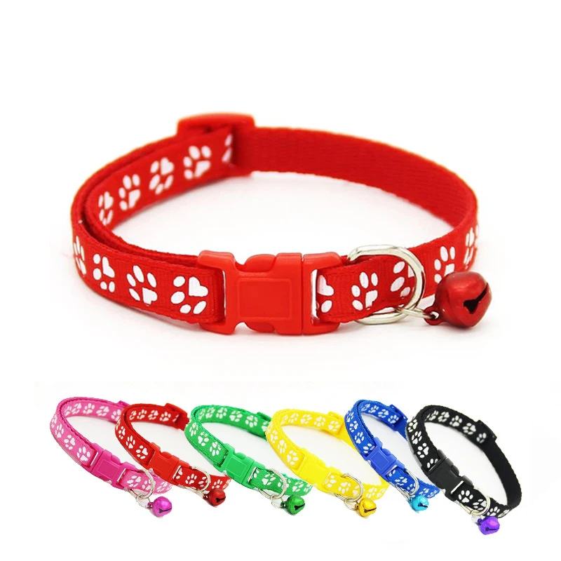 Ошейник для собак 2 шт. аксессуары регулируемый отпечаток пальца ошейники и кошек