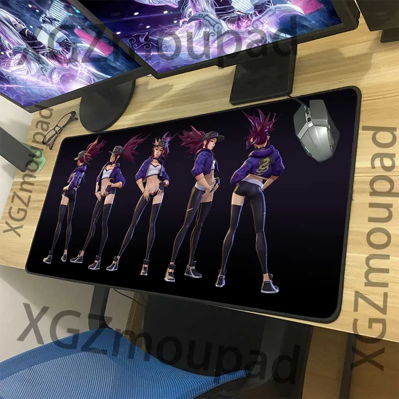 XGZ Аниме Коврик для мыши сексуальная девушка akali пользовательский игровой коврик