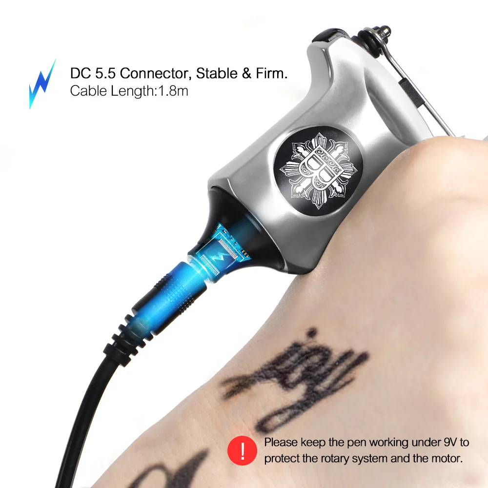 

Profession Rotary Tattoo Machine Tattoo Gun with RCA Connection Tattoo Supplies for Shader Liner Fashion Eyebrow Tatoo Body Art