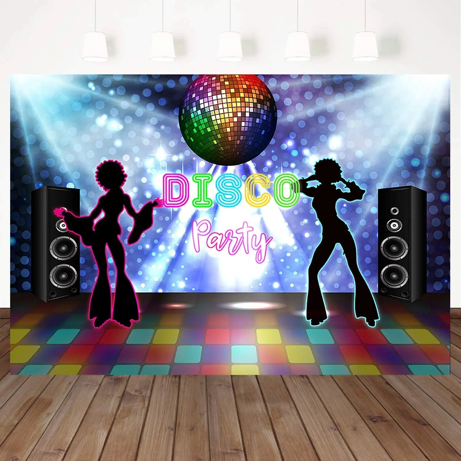 Фон для дискотеки 70s 80s 90s, блестящий неоновый декор для вечеринки в  стиле диско, вечеринки, дня рождения, фотобудки | AliExpress