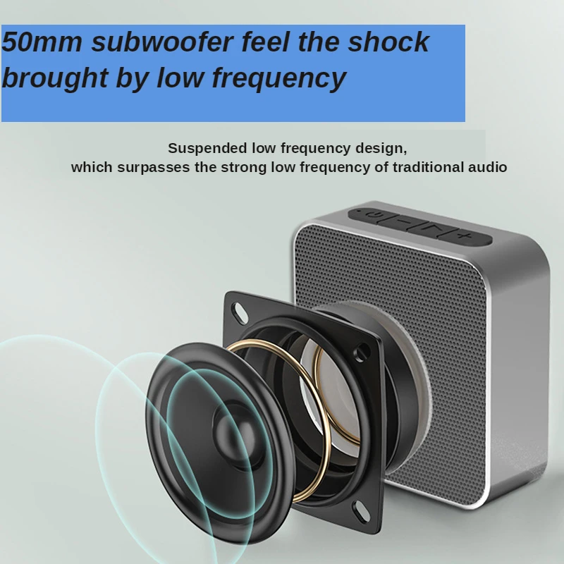 Мини-карта громкости для дома и улицы маленькая стереоколонка s металлическая