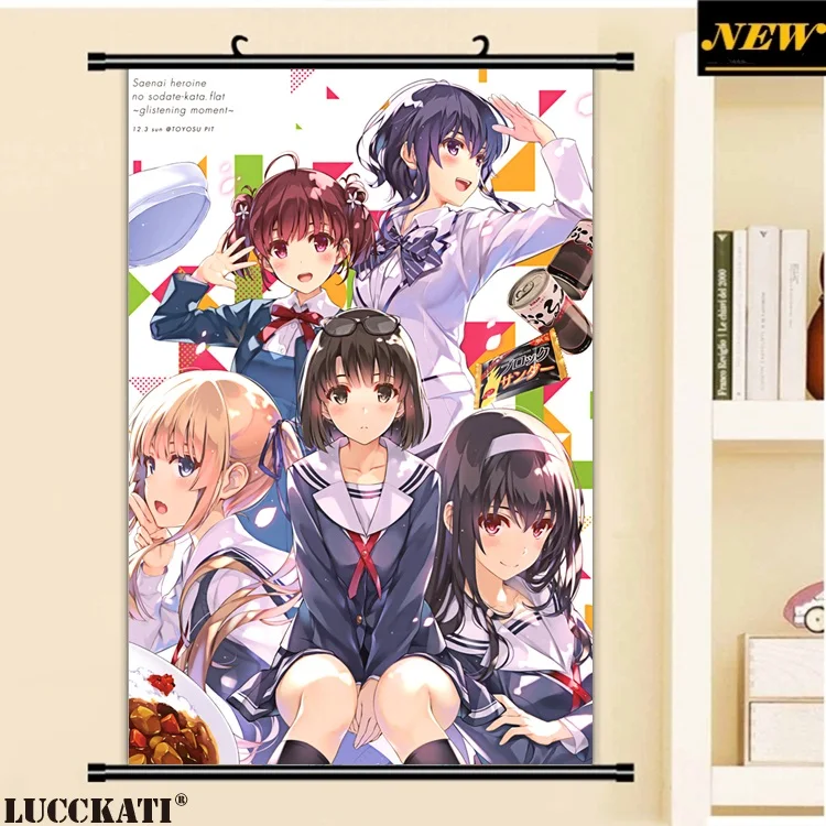 40X60 см Saekano Saenai Heroine no Sodatekata Сексуальная лоли бикини cameltoe мультфильм аниме