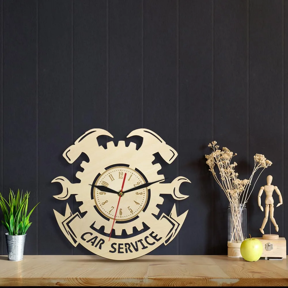 Инструменты для ремонта автомобиля деревянные настенные часы автомобильные