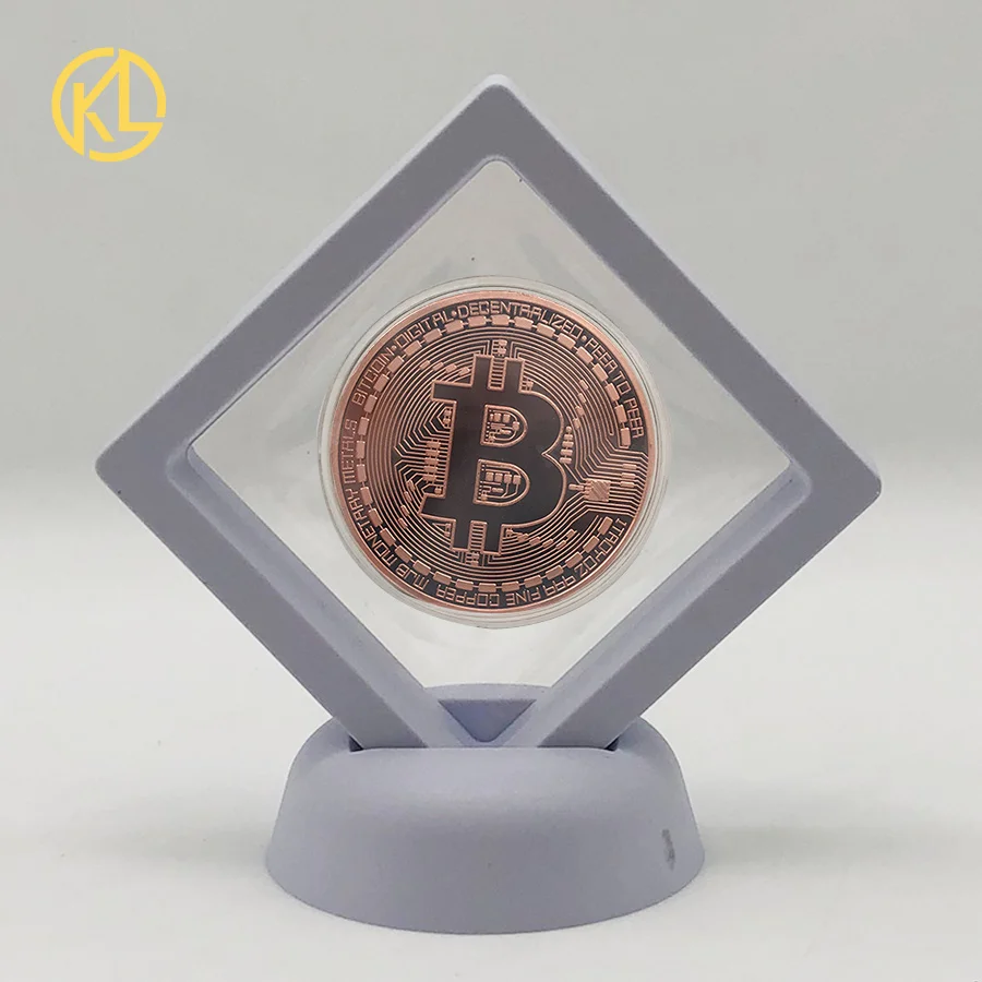 CO019-5 Позолоченная горячая Распродажа Биткоин битная монета Litecoin пульсация эфириум криптовалюта металлическая памятная монета с выставочным стендом - Цвет: CO019-5
