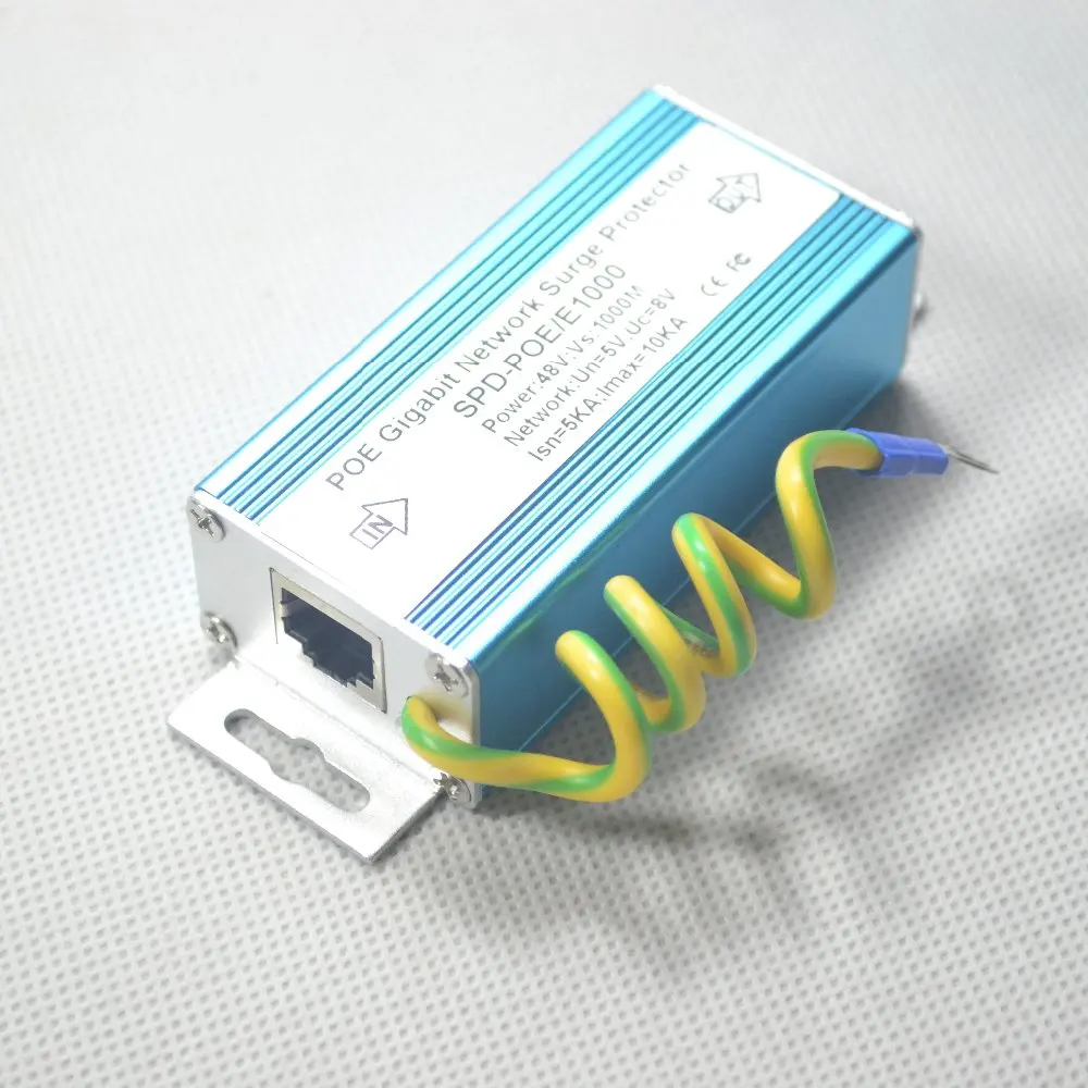 POE гигабитный стабилизатор напряжения сети RJ45 гром мощность surger защита Lightning компьютер PC кабель Arrester