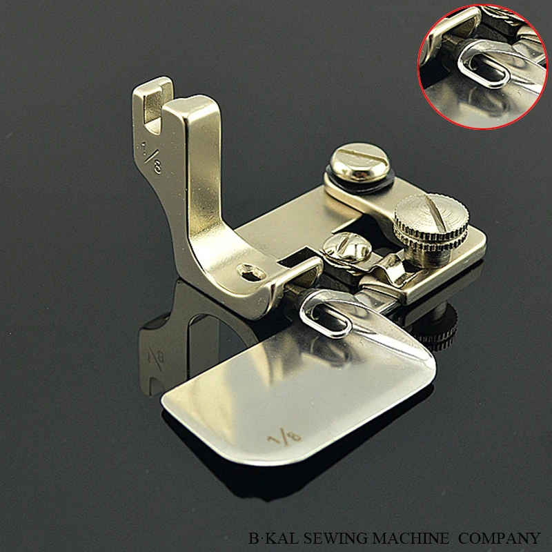 F502 шитье Hemmer foot zigzag папка крутой отложной воротник стальная дуга Круглый угол