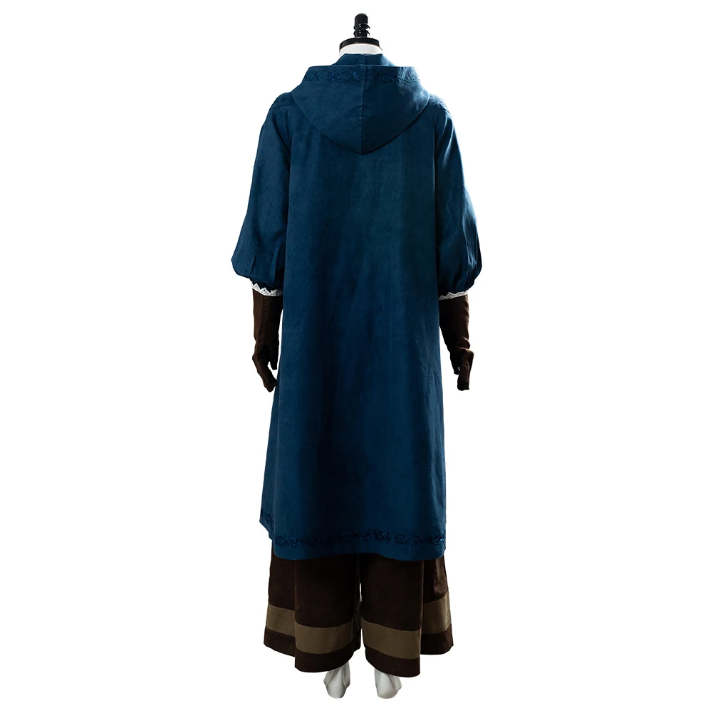 Костюм принцессы Цири цириллы с капюшоном плащ ведьмы униформа костюм для