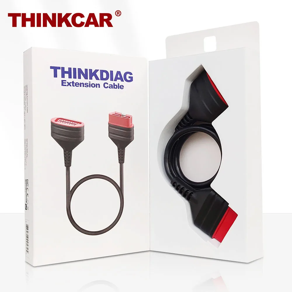 

ThinkDiag OBD2 Extension Cable Male to Female 16Pin for Easydiag 3.0/Mdiag/Golo Stronger Faster Main Extended Connector Original