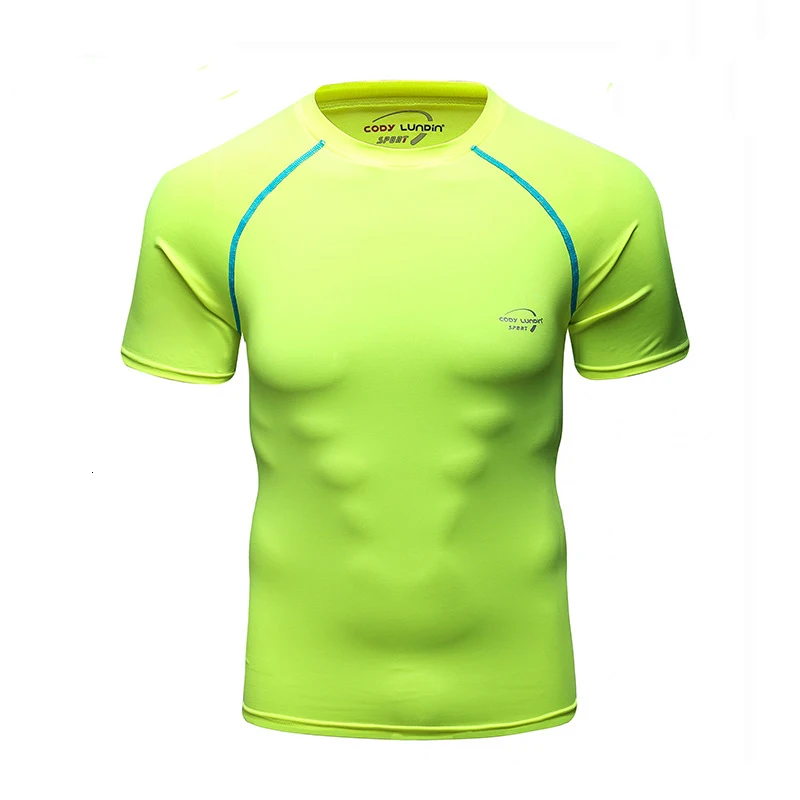

Fitness Clothing Men Summer New Sports Quick-drying Shirt Basketball Training Running Tights Short-sleeved T-shirt