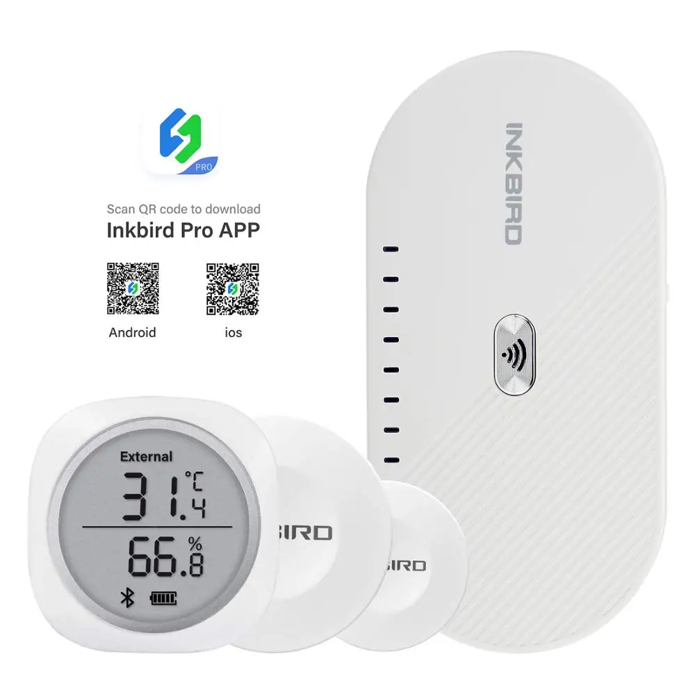 Inkbird IBS TH1 термометром и гигрометром декоративные часы для 3 вида регистратор