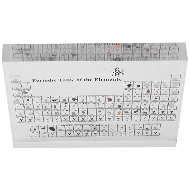 

HOT-Acrylic Periodic Table Chemical s Ornament Home Desktop Decoration for Student Educational Bedroom Decoration