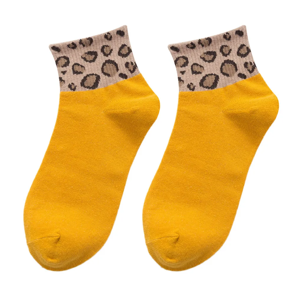 

Sunfree New Spring Women Leopard Print Socks Hot Sale Women Sox 2019 New fashionable Comfortable Cotton Socks Y729