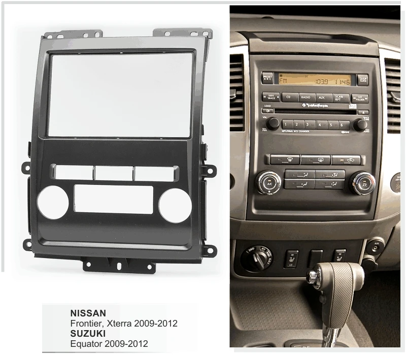 Двойной Din автомобильный аудио комплект для Nissan Frontier Xterra 2009 2012 Dash Kit авто отделка