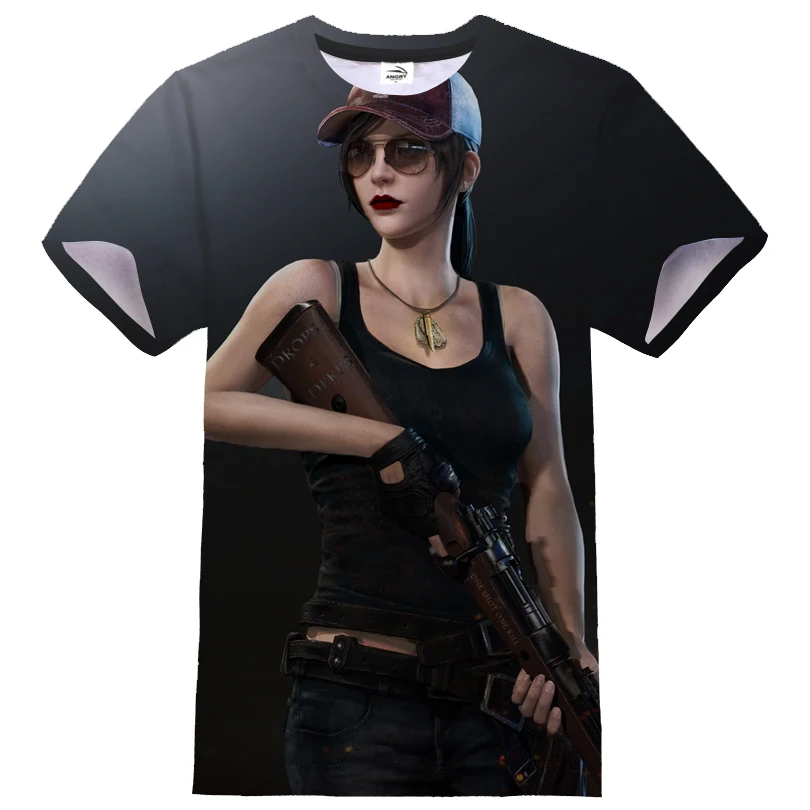 Популярная модель игры PUBG 3D мужская футболка с рисунком Женская модная уличная