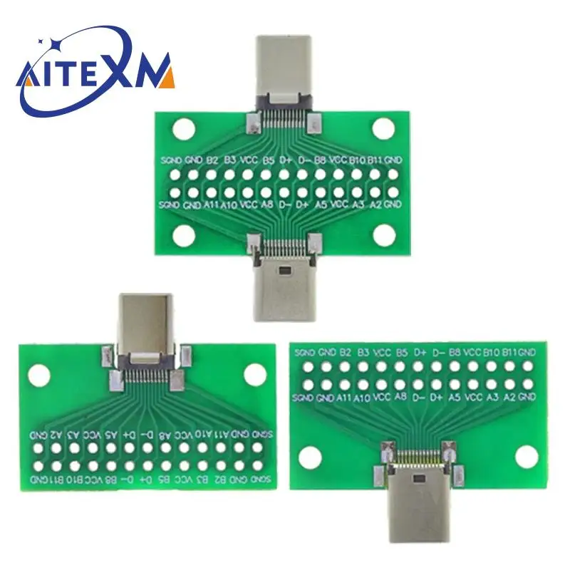 

Type-C «штырь-гнездо» USB 3.1 проверочный стандартный разъем типа C 24P 2,54 мм для передачи данных