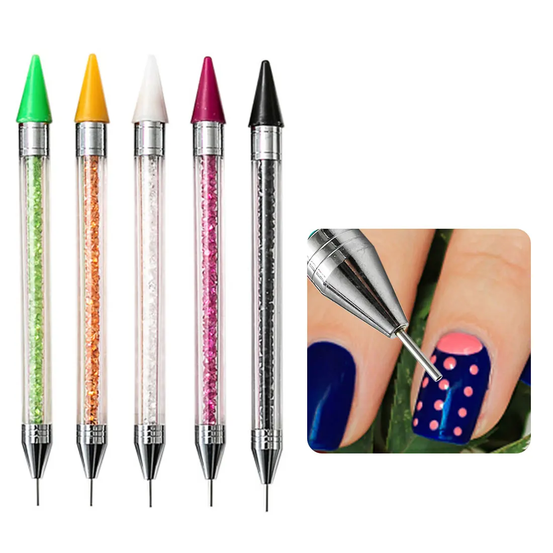 

Nail Art Pen Picking Up Rhinestones Painting Drawing Carving Pen UV Gel Liner Polish Brush Builder Manicure Nail Art Dotting