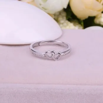 

2021 New 925 Silver Ring Female Love Ring Diamond Valentine's Day Ring Female Jewelry Factory Direct Supply FSR018IGSN