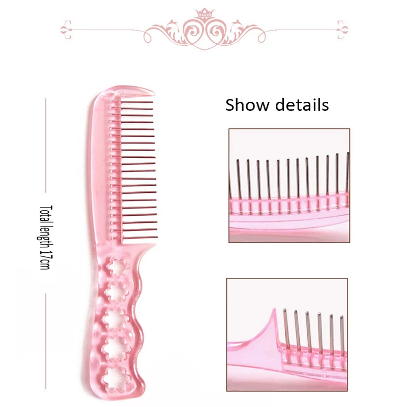 Расческа для волос 1 Ряд Зубов Сталь зуб гребень парика специальный Пластик Анти
