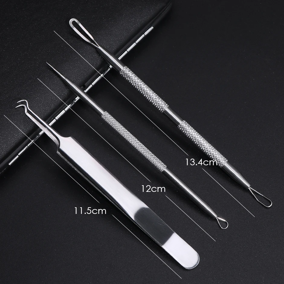 1 комплект средство для удаления черных точек экстрактор ухода за кожей лица иглы