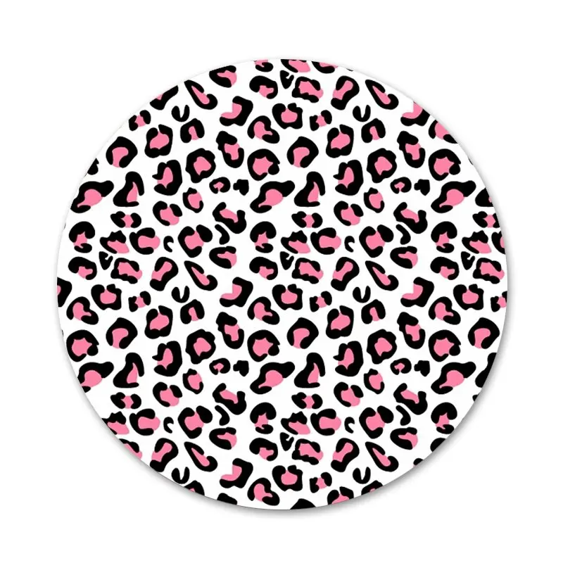 58 мм с принтом тигра и леопарда Значок брошь заколка аксессуары для одежды рюкзак