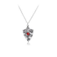 the vampire pendant necklace the originals family bonnie bennett almandine garnet talisman necklace