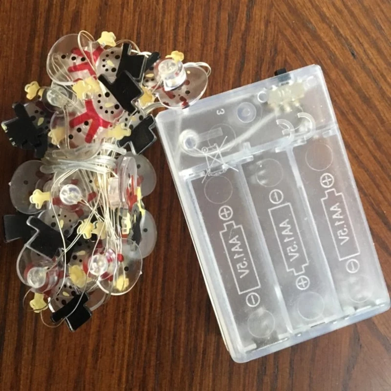 Светодиодная гирлянда 2 м с 20 светодиодный в виде Санта Клауса снежинки