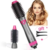 one step hair dryer and volumizer salon hair straightener 1000w hot air brush curler comb roller electric ion blow dryer brush
