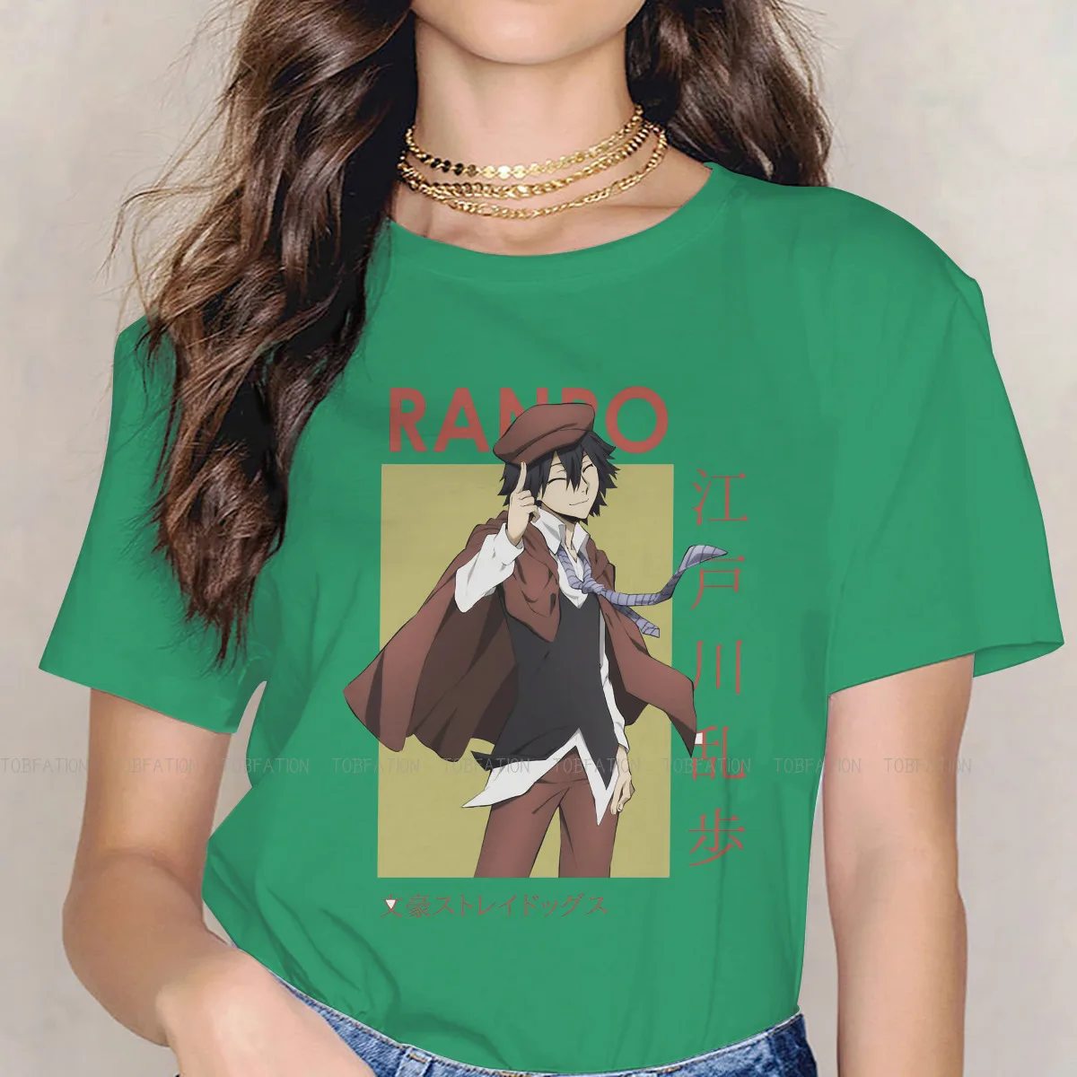 

Ranpo Edogawa Hip Hop TShirt Bungo Stray Dogs Printing Streetwear 4XL 5XLCasual T Shirt Female Tee Unique Gift Clothes