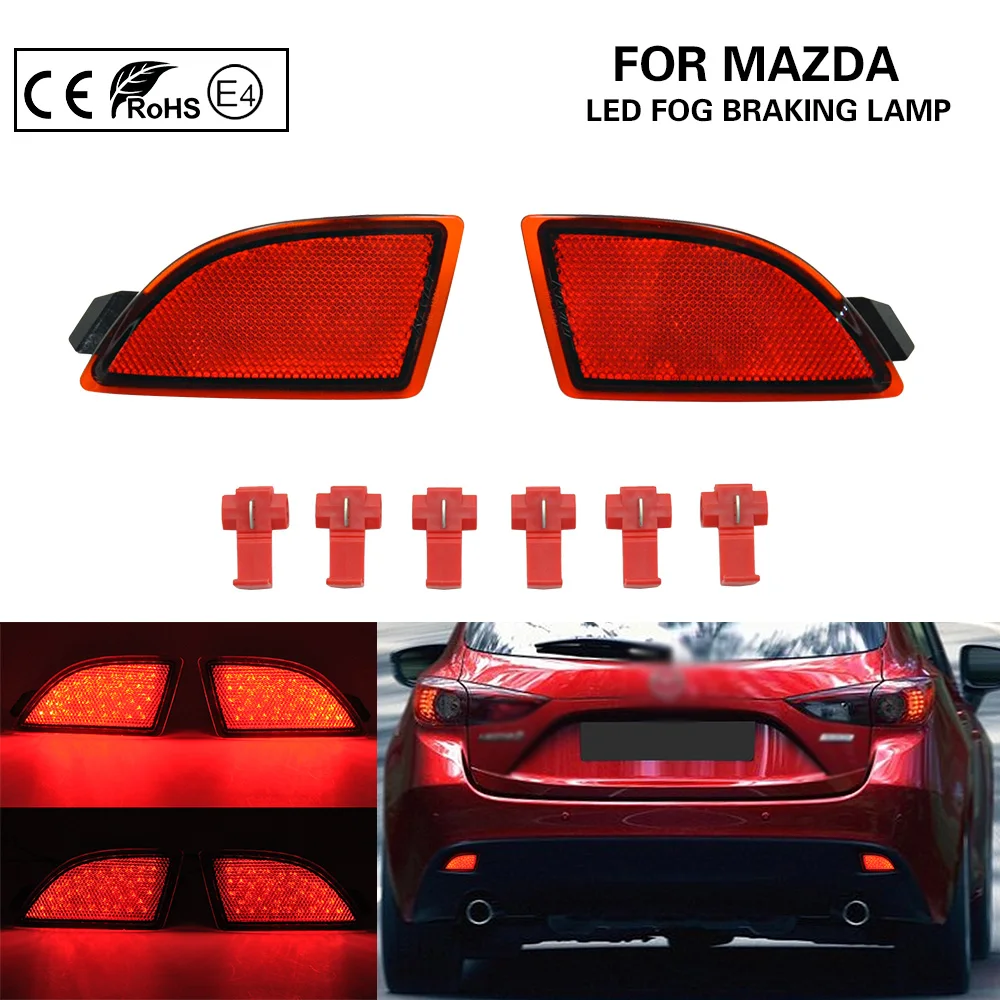 

Светодиодный фонарь заднего бампера 2-в-1, светодиодный стоп-сигнал + светодиодный светильник для Mazda MZ3(Axela)2014-