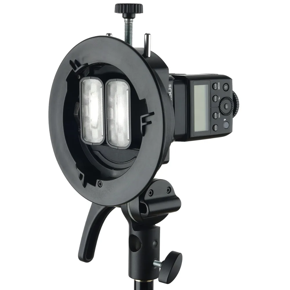 Держатель для вспышки Godox S2 Bowens S type V1 V860II AD200 AD400PRO Speedlite Flash Snoot Softbox|Аксессуары