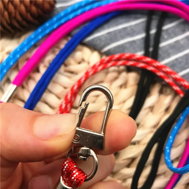 Нейлоновый шнур высокого качества плетеные круглые черные ремешки для ключей