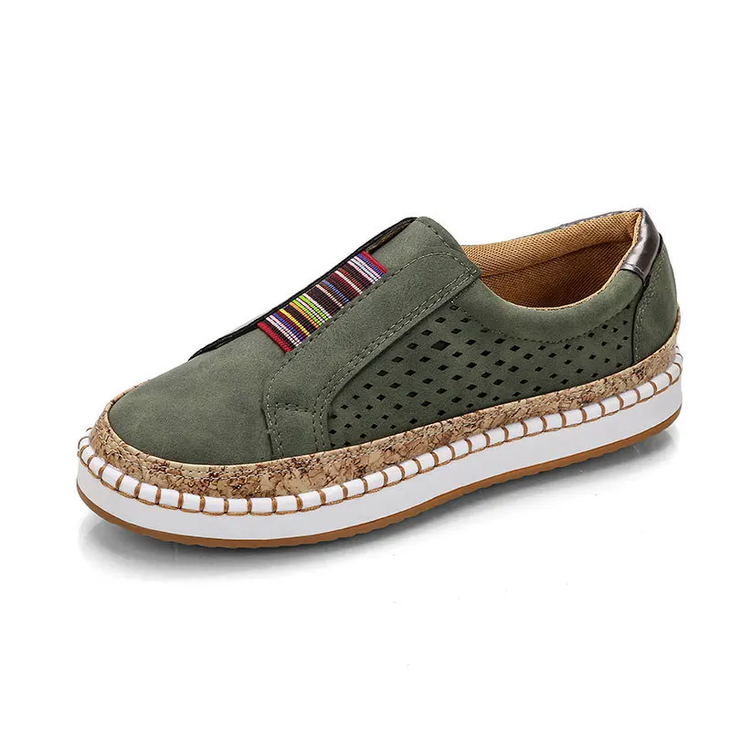 

spring Women Sneaker 2021 Casual Wedge Ladies Flat Shoes Zipper Lace Up Comfortable Female Vulcanized Shoes Outdoor Single Shoes
